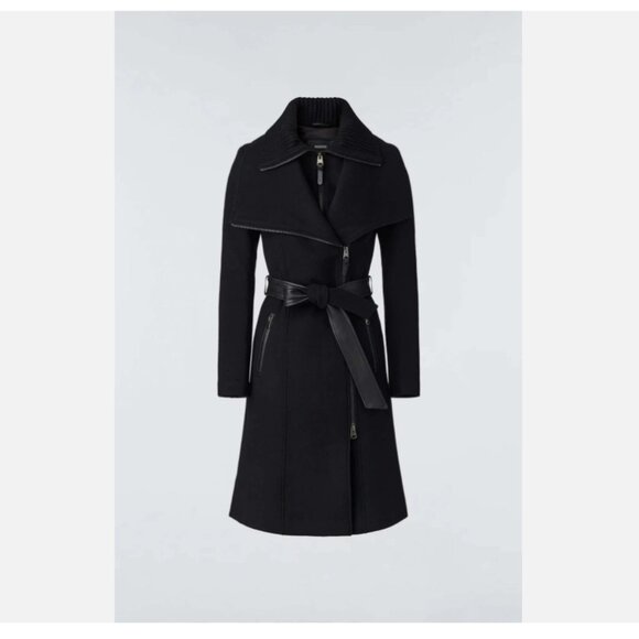 Mackage Nori-K Double Collar Wool Coat - Picture 3 of 13